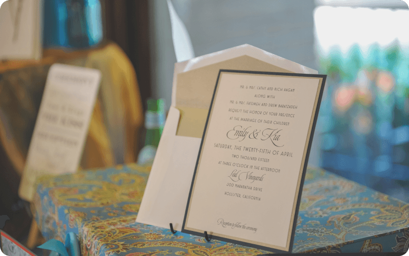 Wedding planning materials